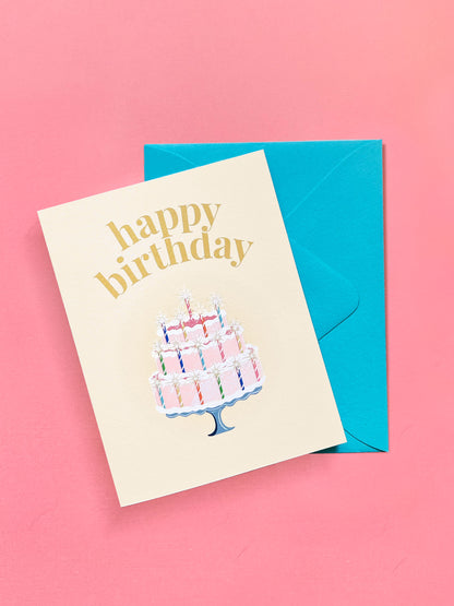 Birthday Cake Greeting Card